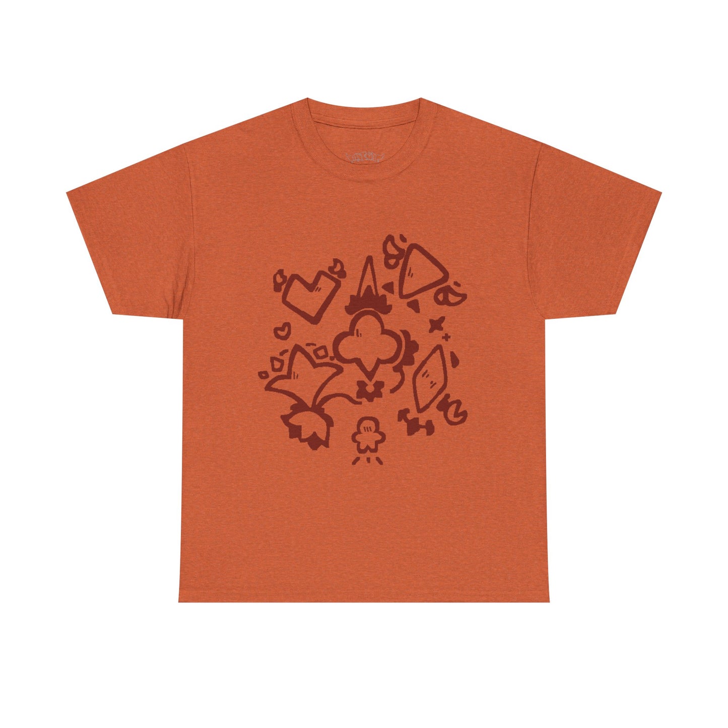 Minimalist Couple Design Unisex Heavy Cotton Tee - Perfect for Lovebirds and Casual Wear